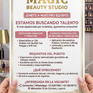 Buscamos manicura y lashista , info en la imagen. Radicamos en Luyano , 10 de octubre. - Img 57734369