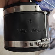 Acople / Coplin para sanitaria tuberías de 110 / 100 4" pulgadas de barro acero hierro pvc plástico - Img 51235457