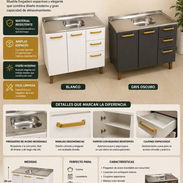 Mueble con fregadero para cocina - Img 56974605