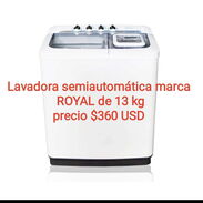 360 USD Lavadoras semiautomática de 13 kg marca Royal - Img 45585698