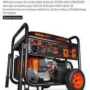 ⚡Generador WEN 14500W ⛽ TRIFUEL ✅ Motor 4 tiempos 500cc ✅ Peso del generador 220L ✅ Capacidad del tanque de 32L ✅ Encend - Img 56573556