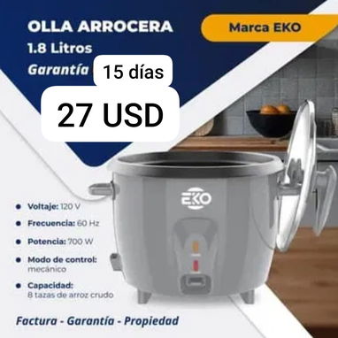 Olla reina , arrocera, Ventilador recargable y de pedestal . - Img 119455027