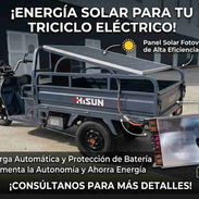 PANELES SOLARES  ¡IMPULSA TU TRICICLO CON ENERGÍA SOLAR POR SOLO $500 USD!  Haz tu vehículo autónomo y eficiente - Img 55745954