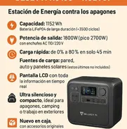 🔋 ¡Vendo Generador Portátil BLUETTI AC180 – NUEVO! 🔋 Estación de energía para los apagones! - Img 50759187