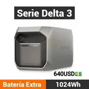 EcoFlow Batería Adicional Serie DELTA 3 - 1024Wh, Compatible con Delta 3/Delta 3 Plus/Delta 3 1500 640$ - Img 55111420