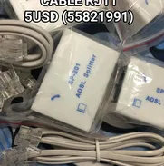 @/ SPLITTER ADSL PARA NAUTA HOGAR SELLADOS + CABLE RJ11 NO PIERDA SU CONECCION X UNA LLAMADA 55821991 - Img 50308553