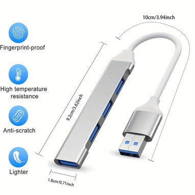 Hub usb 3.0, extensión usb de 4 y 7 puertos 2.0 y 3.0. Interface USB / Interface tipo c - Img 91000589