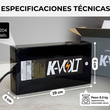 Batería de litio K-VOLT 48V/25ah - 3/10