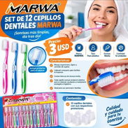 Set de 12 cepillos dentales marca MARWA. Dureza: media, recomendable por especialista 👉 - Img 57620580