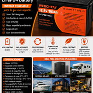Batería de Litio WERCHTAY 12.8V 300Ah (LiFePO₄) - Img 56346390