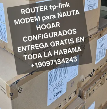 ROUTER MODEM TP LINK PARA NAUTA HOGAR CON ENTREGA GRATIS EN TODA LA HABANA - Img 96079805