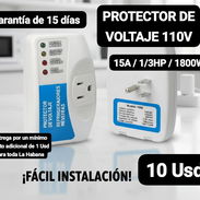 PROTECTOR DE VOLTAJE 110V 15A/1/3HP/1800W, Garantía de 15 días, Entrega por un 1 Usd para toda La Habana - Img 54077811