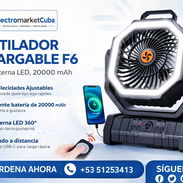 Ventilador Recargable F6 - Negro - Img 55490427