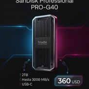 💾 SSD Externo SanDisk Professional PRO-G40 2TB | Hasta 3000 MB/s | 360 USD - Img 58208558