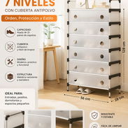 Zapatera de 7 niveles con cubierta antipolvo (DH) - Img 57189062