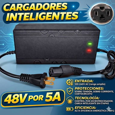 Cargador para moto electrica y triciclo - 7/10