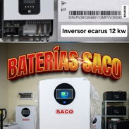 COMBO SOLAR PROFESIONAL: INVERSOR ECARUS 12KW + BATERÍA DE LITIO SACO 16KWH - Img 54613193