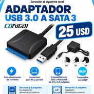 Adaptador SATA a USB con alimentación externa para discos duros de PC 3.5" - Img 49380954