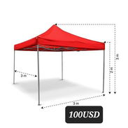 Carpa tipo acordeón 3x3 - Img 58043202
