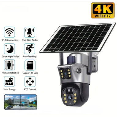 Cámara solar vigilancia exterior 8Mpx/ 2 cámaras - Img 123270445