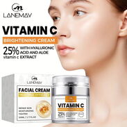 Crema de Vitamina C, retinol, colágeno; delineador waterproof negro; limpiadora facial de arroz!!!! - Img 45783133