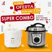 OLLA REINA MILEXUS 6 LT Y ARROCERA 8 TAZAS♨️SÚPER CALIDAD♨️GARANTÍA ♨️ - Img 50213731
