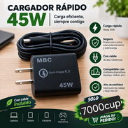 Cargador 45w con cable tipo C - Img 57420758