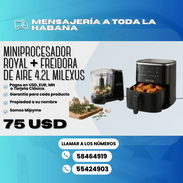 🥗 MINIPROCESADOR DE ALIMENTOS ROYAL + FREIDORA DE AIRE 4.2L MILEXUS 🥗 💰 Precio: $75 - Img 55229148