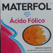 Acido folico frasco 90 cápsulas, Materfol vence octubre - Img 47213528
