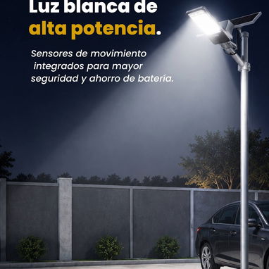 Lámpara Solar para Exterior 800W - 4/7