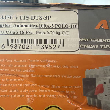 Transfer Switch $50 - 3/3