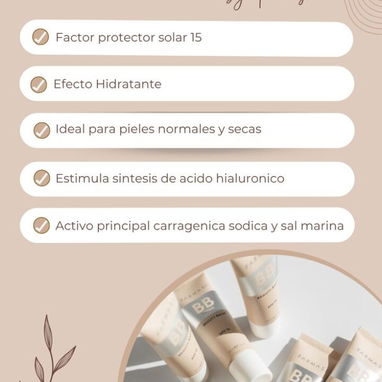 BB Cream Beauty Balm 30ml✨ Base maquillaje tipo crema de belleza que incluye FPS 15✨ Disponible 03 Medium ✨ - 2/3