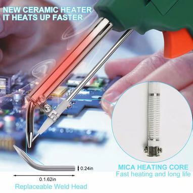 🔥 ¡PISTOLA DE SOLDAR DE 60W CON ALIMENTACIÓN AUTOMÁTICA! 🛠️ - Img 124689747