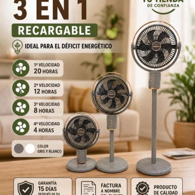 VENTILADORES RECARGABLES - 3/3