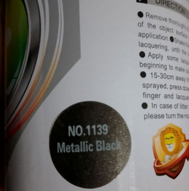 Spray premium de color negro y gris plateado 450 ml //// ver dentro - Img 83483091