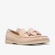 Mocasines de mujer color beige - Img 52998883