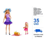 Mattel Barbie Family Friends Sister Picnic Club Chelsea Barbie Malibu Dolls Accesories 13 cm 29 cm - Img 58424963