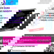 SSD Sandisk de 2TB | Nuevo | Engomado | Anticaidas | Resistencia al Agua - Img 48768954