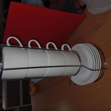 SET DE 4 TAZAS CON ORGANIZADOR VERTICAL - 2/6