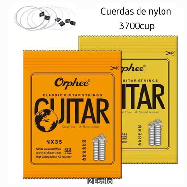 Cuerdas de guitarra de acero, de nylon. Capotrastes - 2/3