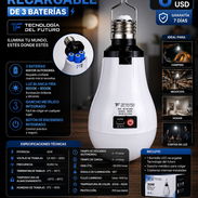 BOMBILLO RECARGABLE DE 3 BATERÍAS Nuevas en caja - Img 56446970