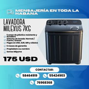 LAVADORA SEMIAUTOMÁTICA MILEXUS 7KG - Img 56805525