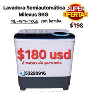 Lavadora semiautomática 9kg con 6 meses de garantía - Img 54494877
