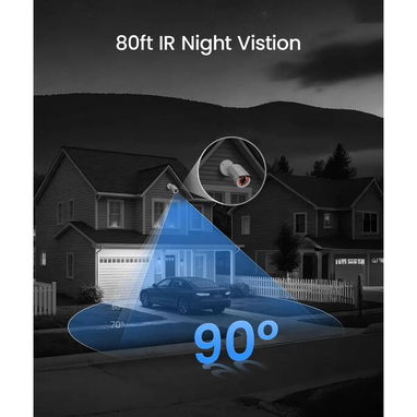 (X) ZOSI H.265+ Full 1080p Sistema de cámara de seguridad para el hogar con detección de vehículos humanos AI - Img 126483304