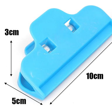 Pinzas plásticas azules ajustables para el montaje de pantallas - 2/2