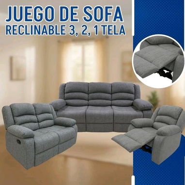 Sofá 🛋 reclimables 3_2_1 (1800)mensajería disponible para toda la habana - Img 120037091