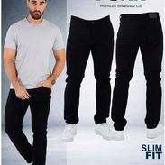 Venta de Pantalones de mezclilla negro 36/38 y extra grande - Img 56792068