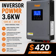 Inversor POWMR 3.6KW 120V AC 24V DC - Nuevo - Img 57391831