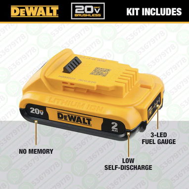 DEWALT – Kit Combo Taladro + Atornillador de Impacto 20V MAX Brushless - Img 125332452
