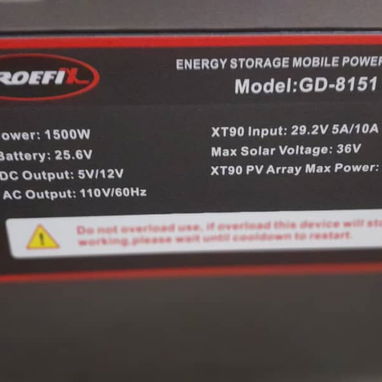 馃敟 Estaciones de Energ铆a Port谩tiles 馃敟 Lo Ideal para su Hogar馃彙 - Img 124243291